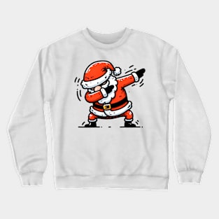 Christmas Dabbing Santa Claus Crewneck Sweatshirt